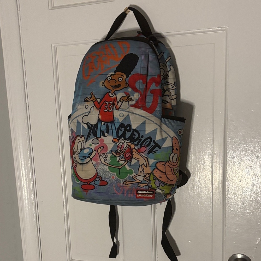 Nickelodeon Blue and Red Character Backpack
